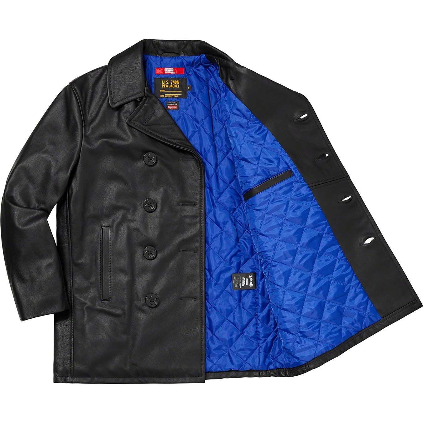 Supreme®/JUNYA WATANABECOMME des GARÇONS MAN/Schott®Leather Peacoat view 5